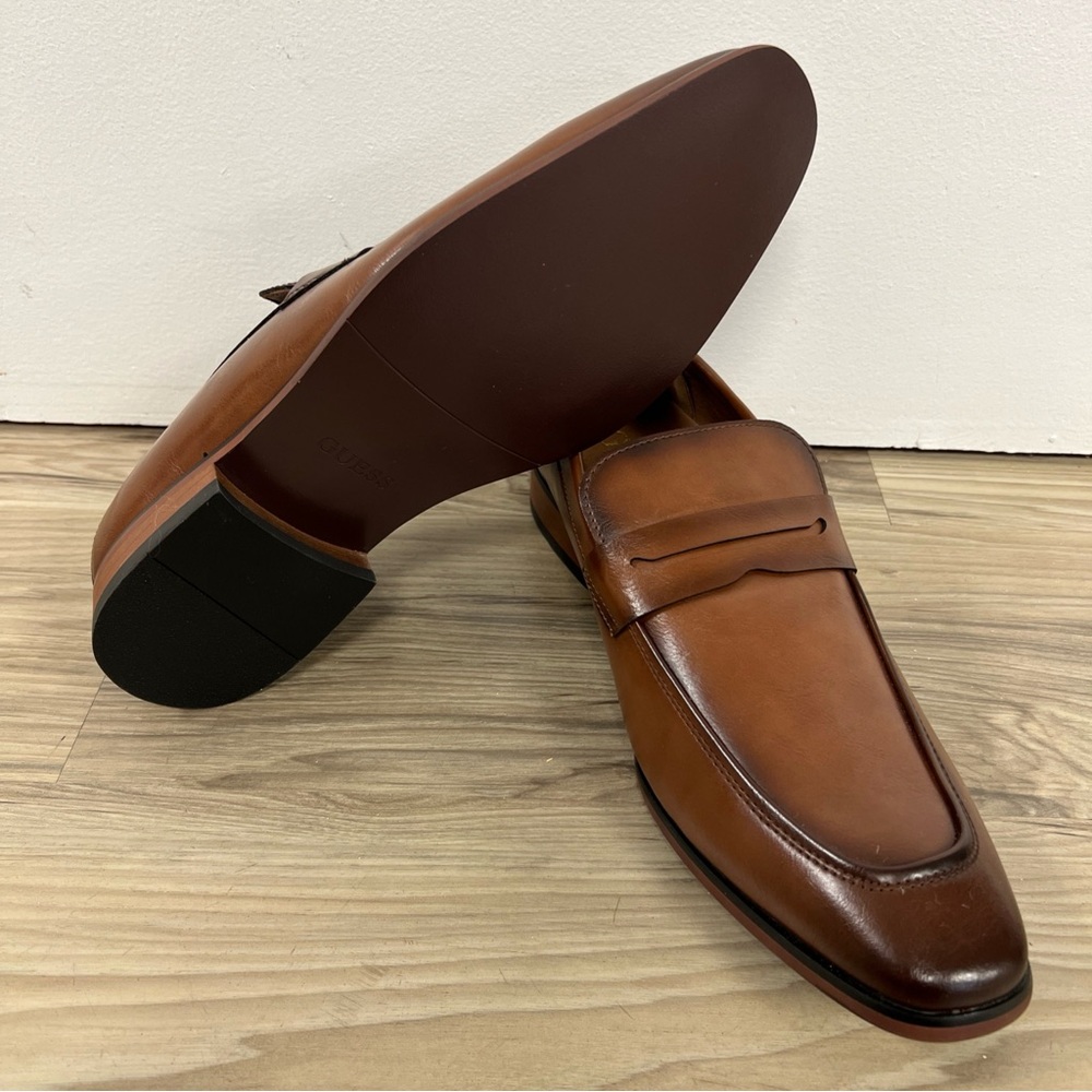 Guess Dress Shoes Loafers Medium Brown Gmsymon-R Mens Size 9 NWOB - Picture 5 of 5